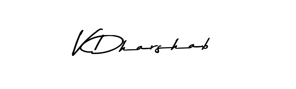 Make a short V Dharshab signature style. Manage your documents anywhere anytime using Asem Kandis PERSONAL USE. Create and add eSignatures, submit forms, share and send files easily. V Dharshab signature style 9 images and pictures png