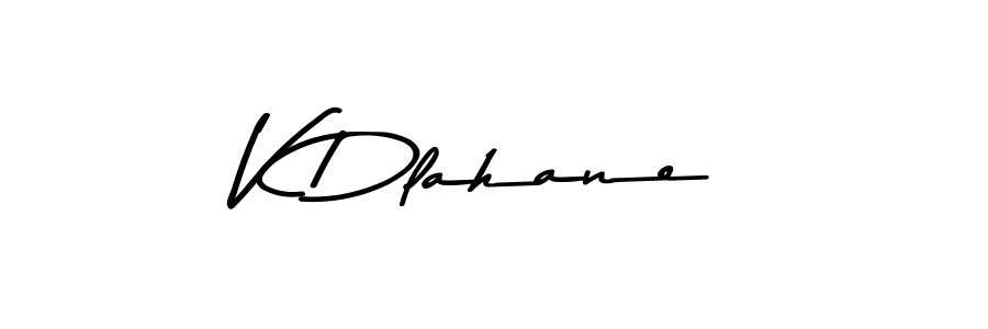 Similarly Asem Kandis PERSONAL USE is the best handwritten signature design. Signature creator online .You can use it as an online autograph creator for name V Dlahane. V Dlahane signature style 9 images and pictures png