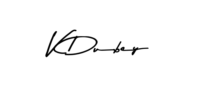 Also You can easily find your signature by using the search form. We will create V Dubey name handwritten signature images for you free of cost using Asem Kandis PERSONAL USE sign style. V Dubey signature style 9 images and pictures png