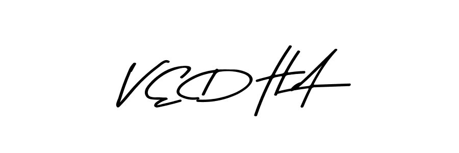 You should practise on your own different ways (Asem Kandis PERSONAL USE) to write your name (V E D H A) in signature. don't let someone else do it for you. V E D H A signature style 9 images and pictures png