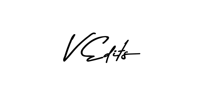 Also we have V Edits name is the best signature style. Create professional handwritten signature collection using Asem Kandis PERSONAL USE autograph style. V Edits signature style 9 images and pictures png