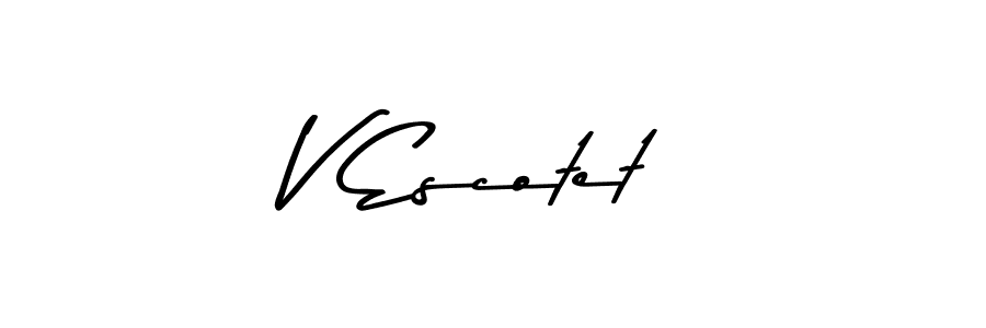 V Escotet stylish signature style. Best Handwritten Sign (Asem Kandis PERSONAL USE) for my name. Handwritten Signature Collection Ideas for my name V Escotet. V Escotet signature style 9 images and pictures png