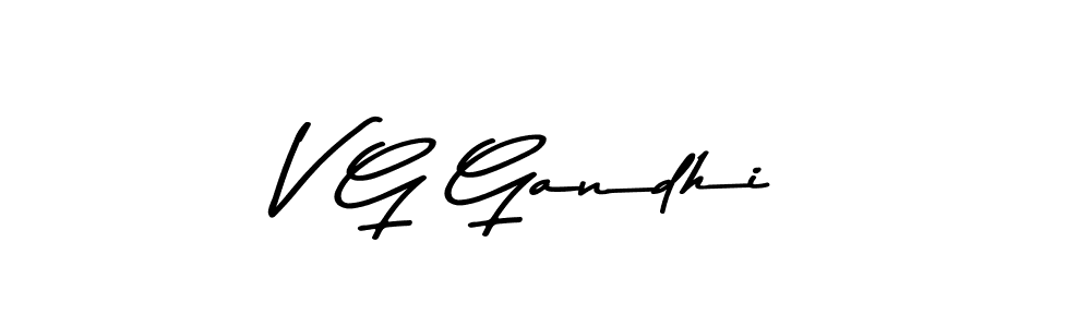 This is the best signature style for the V G Gandhi name. Also you like these signature font (Asem Kandis PERSONAL USE). Mix name signature. V G Gandhi signature style 9 images and pictures png
