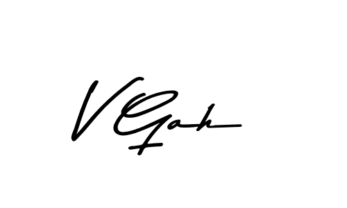 How to Draw V Gah signature style? Asem Kandis PERSONAL USE is a latest design signature styles for name V Gah. V Gah signature style 9 images and pictures png