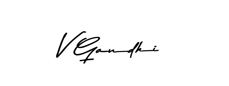 The best way (Asem Kandis PERSONAL USE) to make a short signature is to pick only two or three words in your name. The name V Gandhi include a total of six letters. For converting this name. V Gandhi signature style 9 images and pictures png