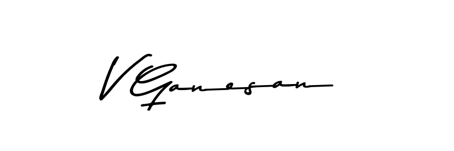 This is the best signature style for the V Ganesan name. Also you like these signature font (Asem Kandis PERSONAL USE). Mix name signature. V Ganesan signature style 9 images and pictures png