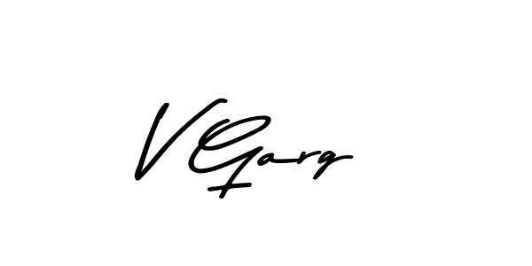 Also we have V Garg name is the best signature style. Create professional handwritten signature collection using Asem Kandis PERSONAL USE autograph style. V Garg signature style 9 images and pictures png