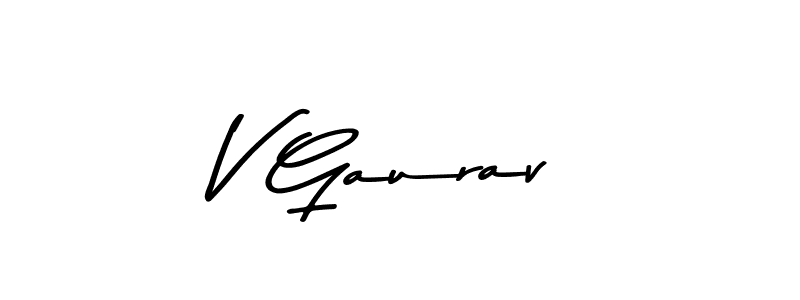 Asem Kandis PERSONAL USE is a professional signature style that is perfect for those who want to add a touch of class to their signature. It is also a great choice for those who want to make their signature more unique. Get V Gaurav name to fancy signature for free. V Gaurav signature style 9 images and pictures png