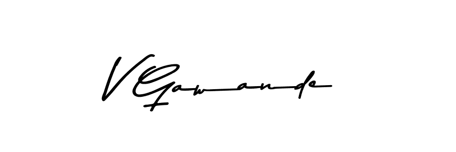 This is the best signature style for the V Gawande name. Also you like these signature font (Asem Kandis PERSONAL USE). Mix name signature. V Gawande signature style 9 images and pictures png