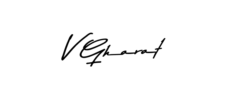 Make a beautiful signature design for name V Gharat. Use this online signature maker to create a handwritten signature for free. V Gharat signature style 9 images and pictures png