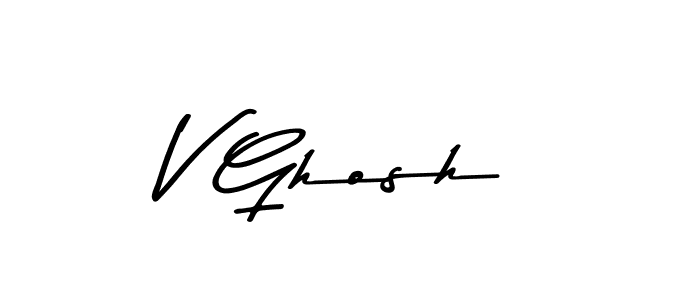 The best way (Asem Kandis PERSONAL USE) to make a short signature is to pick only two or three words in your name. The name V Ghosh include a total of six letters. For converting this name. V Ghosh signature style 9 images and pictures png