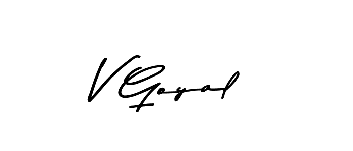 How to make V Goyal signature? Asem Kandis PERSONAL USE is a professional autograph style. Create handwritten signature for V Goyal name. V Goyal signature style 9 images and pictures png