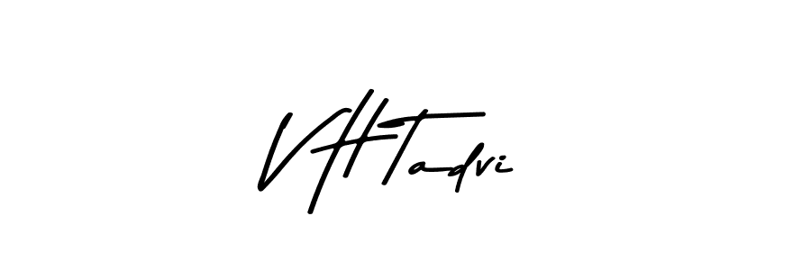 Make a beautiful signature design for name V H Tadvi. Use this online signature maker to create a handwritten signature for free. V H Tadvi signature style 9 images and pictures png