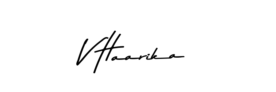 V Haarika stylish signature style. Best Handwritten Sign (Asem Kandis PERSONAL USE) for my name. Handwritten Signature Collection Ideas for my name V Haarika. V Haarika signature style 9 images and pictures png