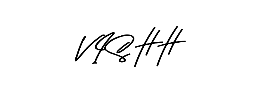 How to make V I S H H name signature. Use Asem Kandis PERSONAL USE style for creating short signs online. This is the latest handwritten sign. V I S H H signature style 9 images and pictures png