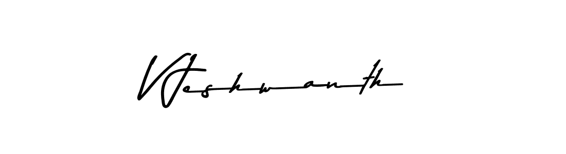 How to make V Jeshwanth signature? Asem Kandis PERSONAL USE is a professional autograph style. Create handwritten signature for V Jeshwanth name. V Jeshwanth signature style 9 images and pictures png