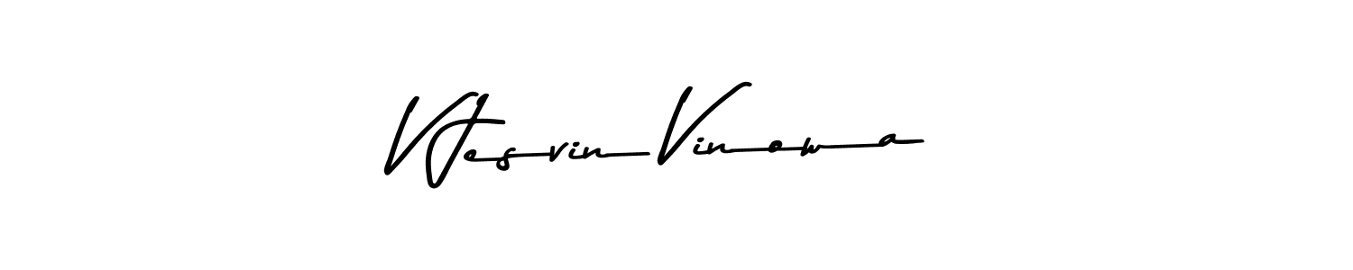 Make a short V Jesvin Vinowa signature style. Manage your documents anywhere anytime using Asem Kandis PERSONAL USE. Create and add eSignatures, submit forms, share and send files easily. V Jesvin Vinowa signature style 9 images and pictures png