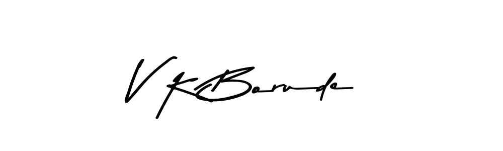 Best and Professional Signature Style for V K Borude. Asem Kandis PERSONAL USE Best Signature Style Collection. V K Borude signature style 9 images and pictures png