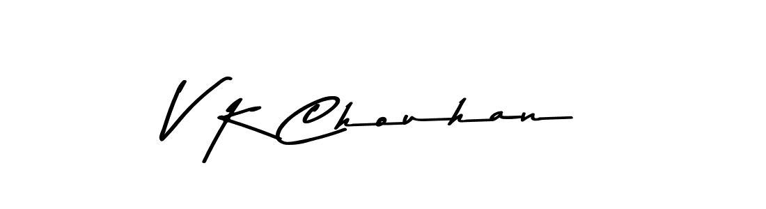 Use a signature maker to create a handwritten signature online. With this signature software, you can design (Asem Kandis PERSONAL USE) your own signature for name V K Chouhan. V K Chouhan signature style 9 images and pictures png