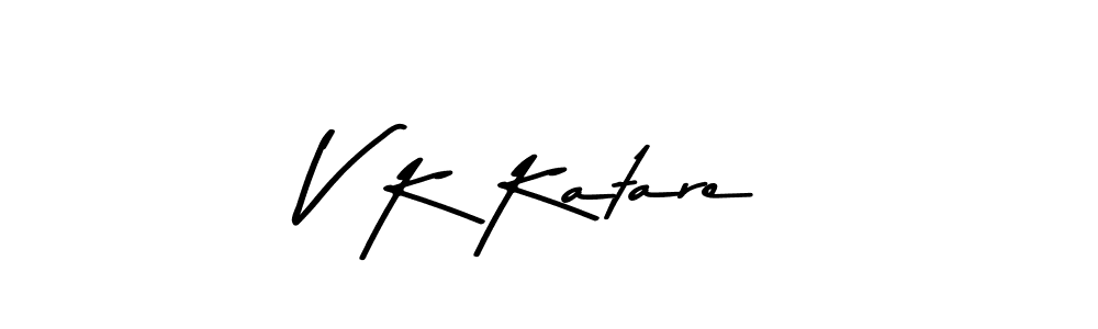 How to make V K Katare signature? Asem Kandis PERSONAL USE is a professional autograph style. Create handwritten signature for V K Katare name. V K Katare signature style 9 images and pictures png