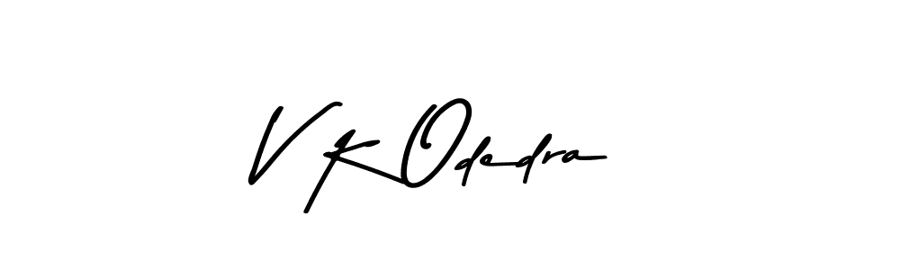 How to make V K Odedra signature? Asem Kandis PERSONAL USE is a professional autograph style. Create handwritten signature for V K Odedra name. V K Odedra signature style 9 images and pictures png