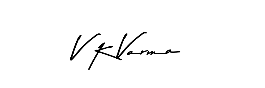 Asem Kandis PERSONAL USE is a professional signature style that is perfect for those who want to add a touch of class to their signature. It is also a great choice for those who want to make their signature more unique. Get V K Varma name to fancy signature for free. V K Varma signature style 9 images and pictures png