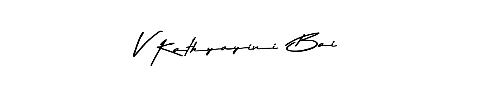 Design your own signature with our free online signature maker. With this signature software, you can create a handwritten (Asem Kandis PERSONAL USE) signature for name V Kathyayini  Bai. V Kathyayini  Bai signature style 9 images and pictures png