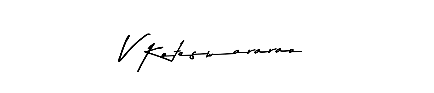 Design your own signature with our free online signature maker. With this signature software, you can create a handwritten (Asem Kandis PERSONAL USE) signature for name V Koteswararao. V Koteswararao signature style 9 images and pictures png