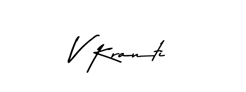 V Kranti stylish signature style. Best Handwritten Sign (Asem Kandis PERSONAL USE) for my name. Handwritten Signature Collection Ideas for my name V Kranti. V Kranti signature style 9 images and pictures png
