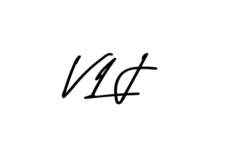 Create a beautiful signature design for name V L J. With this signature (Asem Kandis PERSONAL USE) fonts, you can make a handwritten signature for free. V L J signature style 9 images and pictures png