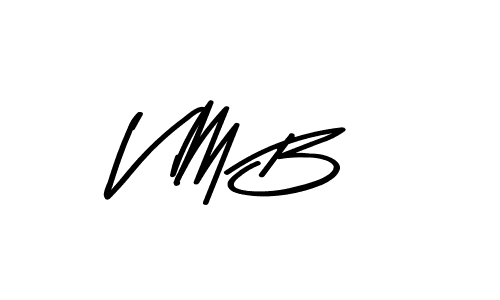 Use a signature maker to create a handwritten signature online. With this signature software, you can design (Asem Kandis PERSONAL USE) your own signature for name V M B. V M B signature style 9 images and pictures png