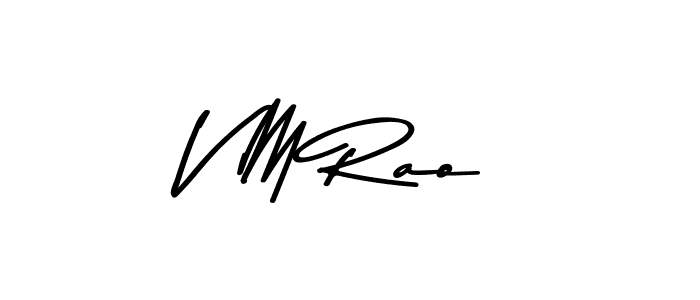 The best way (Asem Kandis PERSONAL USE) to make a short signature is to pick only two or three words in your name. The name V M Rao include a total of six letters. For converting this name. V M Rao signature style 9 images and pictures png