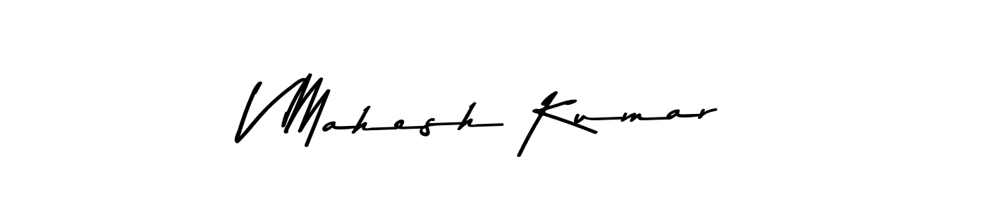 You should practise on your own different ways (Asem Kandis PERSONAL USE) to write your name (V Mahesh Kumar) in signature. don't let someone else do it for you. V Mahesh Kumar signature style 9 images and pictures png