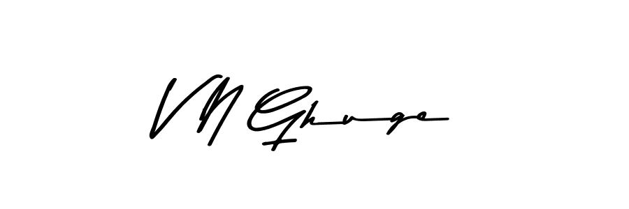 Asem Kandis PERSONAL USE is a professional signature style that is perfect for those who want to add a touch of class to their signature. It is also a great choice for those who want to make their signature more unique. Get V N Ghuge name to fancy signature for free. V N Ghuge signature style 9 images and pictures png