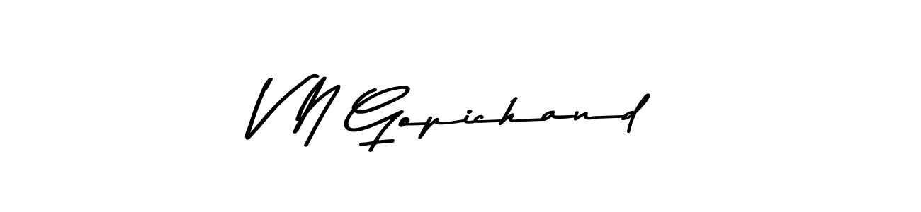 How to make V N Gopichand signature? Asem Kandis PERSONAL USE is a professional autograph style. Create handwritten signature for V N Gopichand name. V N Gopichand signature style 9 images and pictures png