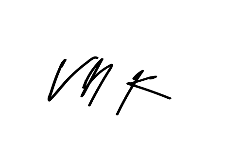 Use a signature maker to create a handwritten signature online. With this signature software, you can design (Asem Kandis PERSONAL USE) your own signature for name V N K. V N K signature style 9 images and pictures png