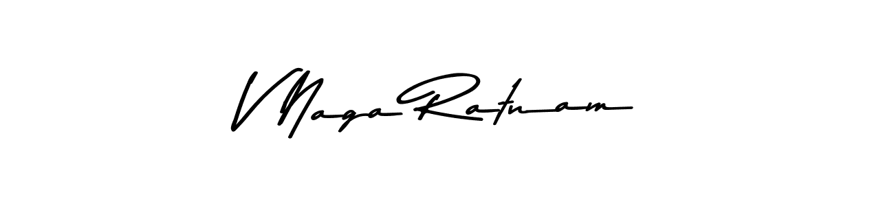 The best way (Asem Kandis PERSONAL USE) to make a short signature is to pick only two or three words in your name. The name V Naga Ratnam include a total of six letters. For converting this name. V Naga Ratnam signature style 9 images and pictures png