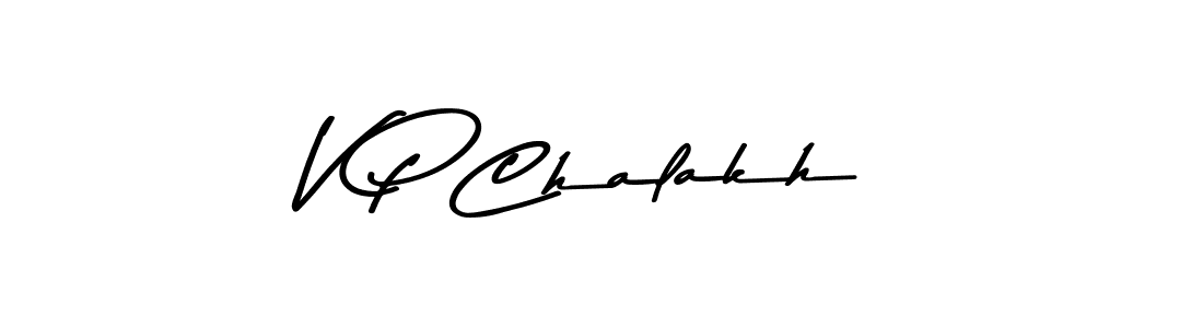 Similarly Asem Kandis PERSONAL USE is the best handwritten signature design. Signature creator online .You can use it as an online autograph creator for name V P Chalakh. V P Chalakh signature style 9 images and pictures png