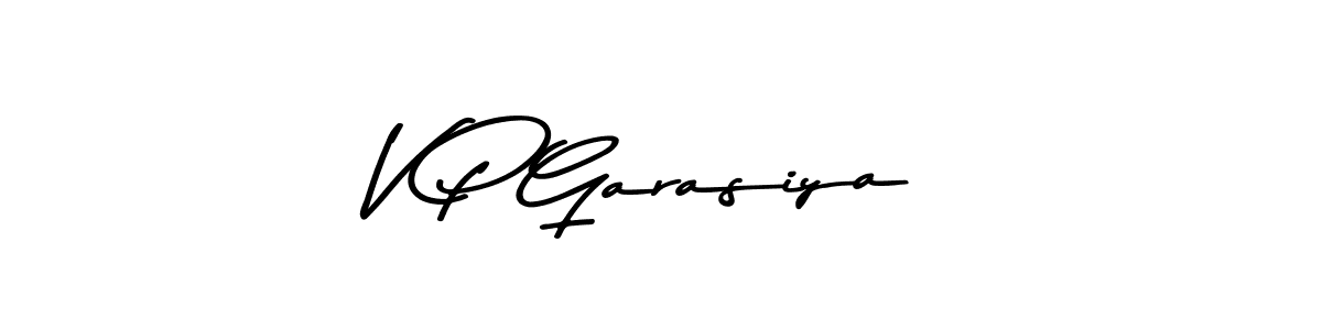 Also we have V P Garasiya name is the best signature style. Create professional handwritten signature collection using Asem Kandis PERSONAL USE autograph style. V P Garasiya signature style 9 images and pictures png