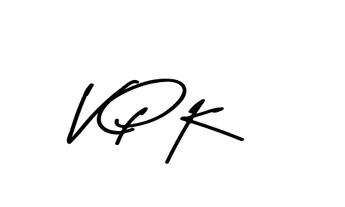 V P K stylish signature style. Best Handwritten Sign (Asem Kandis PERSONAL USE) for my name. Handwritten Signature Collection Ideas for my name V P K. V P K signature style 9 images and pictures png