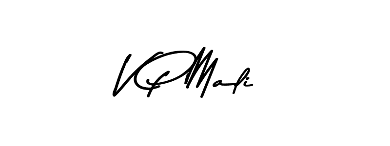 Create a beautiful signature design for name V P Mali. With this signature (Asem Kandis PERSONAL USE) fonts, you can make a handwritten signature for free. V P Mali signature style 9 images and pictures png