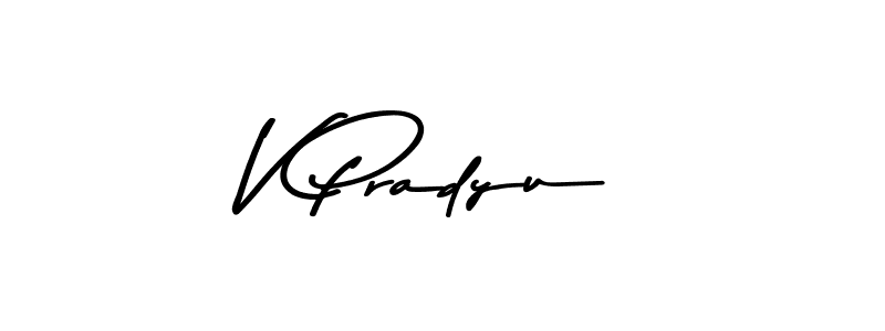 Also You can easily find your signature by using the search form. We will create V Pradyu name handwritten signature images for you free of cost using Asem Kandis PERSONAL USE sign style. V Pradyu signature style 9 images and pictures png