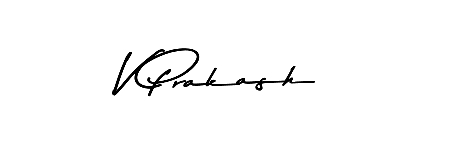 Make a beautiful signature design for name V Prakash. With this signature (Asem Kandis PERSONAL USE) style, you can create a handwritten signature for free. V Prakash signature style 9 images and pictures png