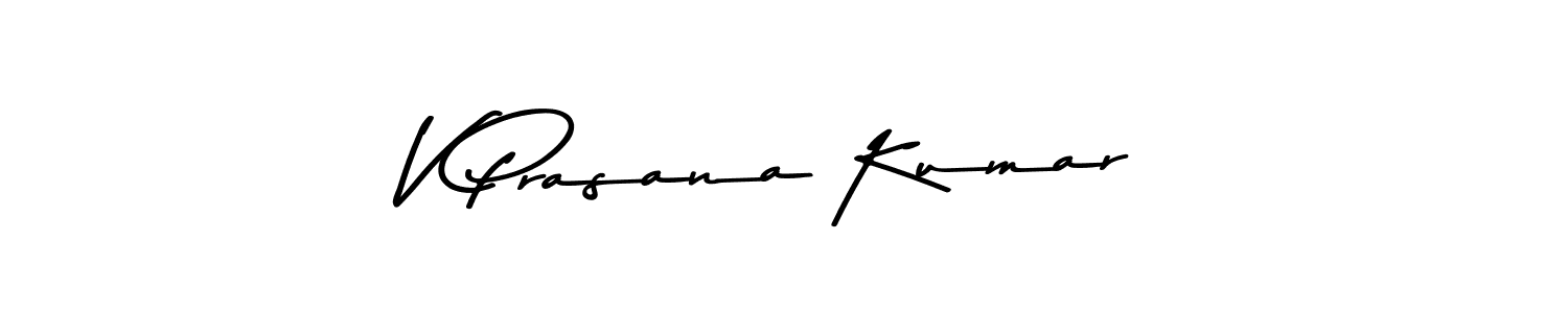 How to make V Prasana Kumar signature? Asem Kandis PERSONAL USE is a professional autograph style. Create handwritten signature for V Prasana Kumar name. V Prasana Kumar signature style 9 images and pictures png