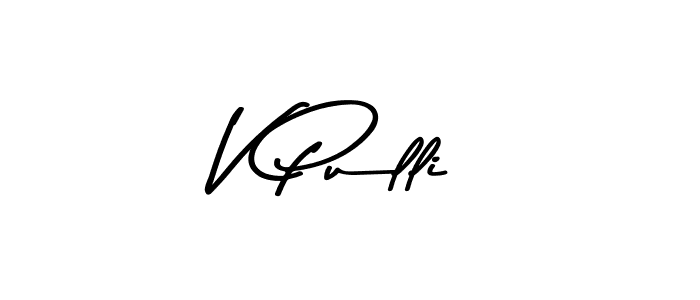 Design your own signature with our free online signature maker. With this signature software, you can create a handwritten (Asem Kandis PERSONAL USE) signature for name V Pulli. V Pulli signature style 9 images and pictures png