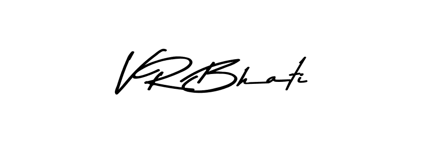 This is the best signature style for the V R Bhati name. Also you like these signature font (Asem Kandis PERSONAL USE). Mix name signature. V R Bhati signature style 9 images and pictures png