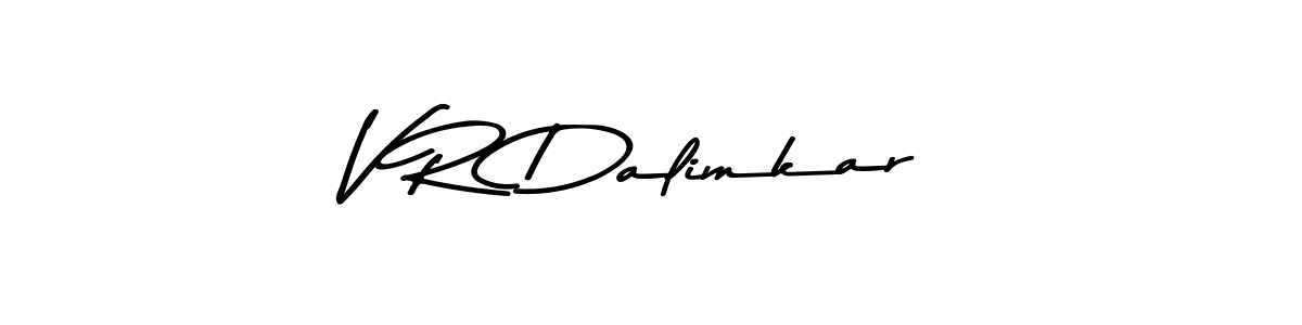 Use a signature maker to create a handwritten signature online. With this signature software, you can design (Asem Kandis PERSONAL USE) your own signature for name V R Dalimkar. V R Dalimkar signature style 9 images and pictures png