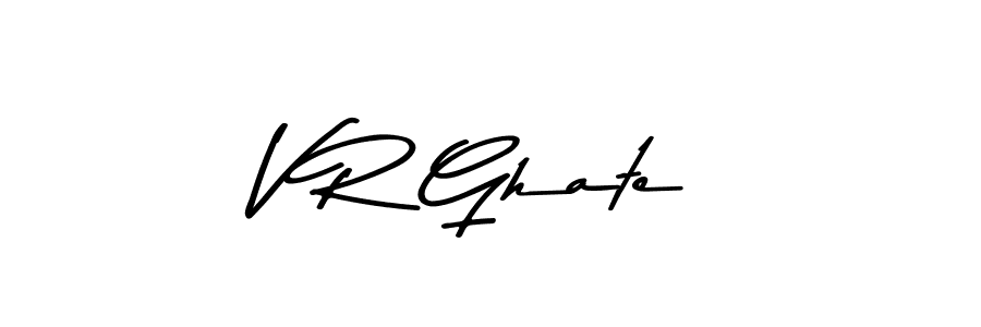 V R Ghate stylish signature style. Best Handwritten Sign (Asem Kandis PERSONAL USE) for my name. Handwritten Signature Collection Ideas for my name V R Ghate. V R Ghate signature style 9 images and pictures png