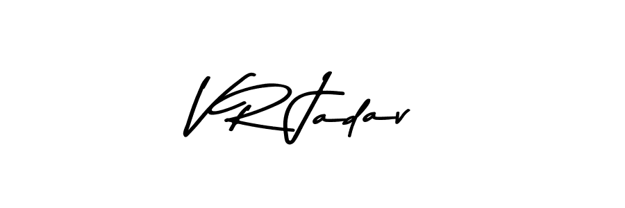 if you are searching for the best signature style for your name V R Jadav. so please give up your signature search. here we have designed multiple signature styles  using Asem Kandis PERSONAL USE. V R Jadav signature style 9 images and pictures png