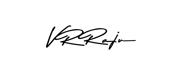 The best way (Asem Kandis PERSONAL USE) to make a short signature is to pick only two or three words in your name. The name V R Raju include a total of six letters. For converting this name. V R Raju signature style 9 images and pictures png